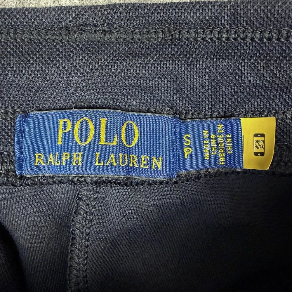 Polo Ralph Lauren Performance Joggers Mens S Double Knit Preppy Casual Navy Blue - Picture 6 of 11